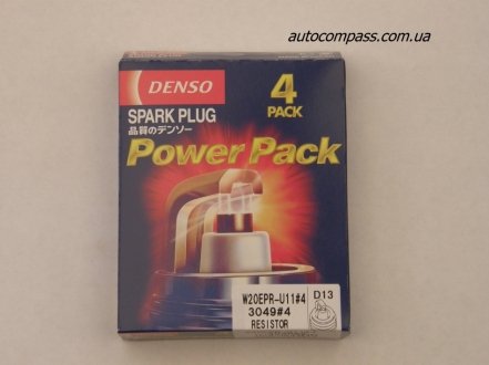 Свічка запалювання (4шт. в упаковці) Denso W20EPRU11.4 (фото 1)