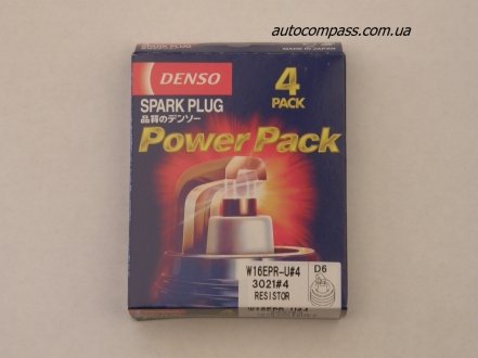 Свічка запалювання (4шт. в упаковці) Denso W16EPRU.4 (фото 1)