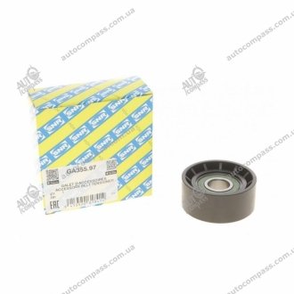 Ролик привідного ременя DACIA/OPEL/RENAULT/VOLVO Duster/Logan/Sandero/Vivaro/Kangoo/Trafic/S40/V40 NTN SNR GA355.97