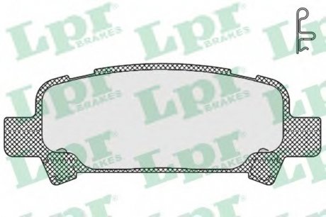 Комплект гальмівних колодок з 4 шт. дисків LPR 05P838 (фото 1)