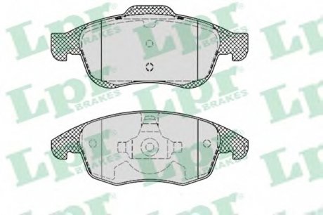 Колодка гальм. диск. CITROEN C4 передн. (вир-во) LPR 05P1351 (фото 1)