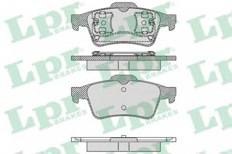 - Гальмівні колодки до дисків Ford Focus II, 1,4-2,0CDTI 04-08 | Volvo S40 II 2,0 06- rear 123x51,9 th=15,8 WVA: LPR 05P1189 (фото 1)