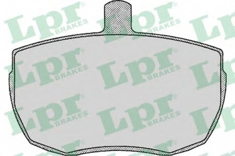 Комплект гальмівних колодок з 4 шт. дисків LPR 05P140 (фото 1)