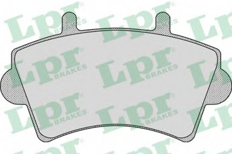 Тормозные колодки дисковые LPR 05P884 (фото 1)