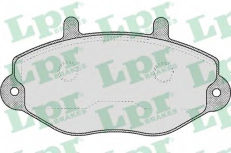 Комплект гальмівних колодок з 4 шт. дисків LPR 05P482 (фото 1)