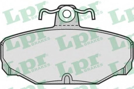 Комплект гальмівних колодок з 4 шт. дисків LPR 05P677 (фото 1)