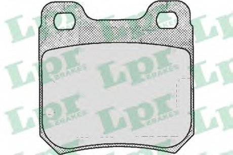 Колодки тормозные дисковые LPR 05P206 (фото 1)