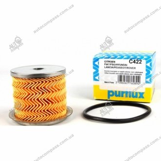 Фильтр топливный 1.8-1.9d/td 95-07 ducato/berlingo PURFLUX C422