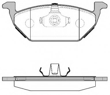 Колодка торм. SEAT LEON; SKODA OCTAVIA 96-;VW BORA 99-,GOLF 97- передн. REMSA 0633.00 (фото 1)