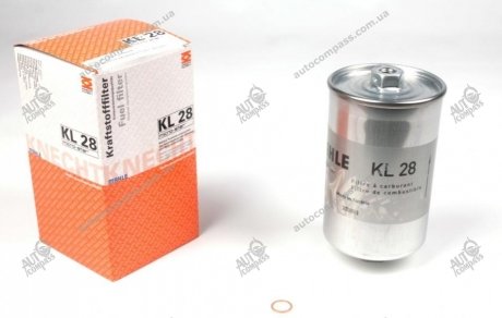 Фильтр топливный Audi B4 >94/A6 2.0 94>97 (бензин) KNECHT KL28 (фото 1)