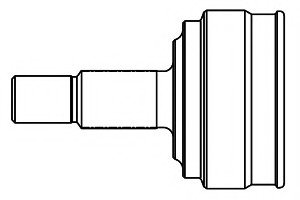 - Шарнір РКШ MITSUBISHI PAJERO 00-06, outer +ABS (50T 30 33 66 98 67 I) GSP 839006 (фото 1)