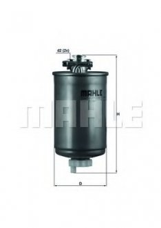 Фильтр топливный Mahle KL75 (фото 1)