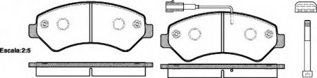 Гальмівні колодки дискові пер. Citroen Jumper/Fiat Ducato/Peugeot Boxer 06- REMSA 1275.01 (фото 1)