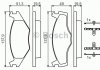 Колодка гальм. диск. SEAT CORDOBA (6K2/C2), IBIZA II (6K1), VW CADDY I передн. (вир-во) Bosch 0 986 468 873 (фото 8)