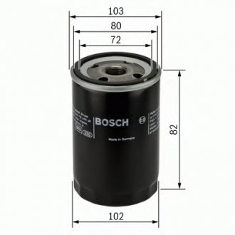 Фильтр масляный H=83mm TOYOTA 1,8, 2,0D:Carina, Corolla, Previa, Avensis Bosch 0986452030