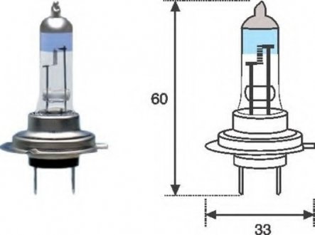 Лампа накаливания, фара дальнего света Magneti Marelli 002586100000 (фото 1)