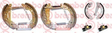 Kit&Fit (Барабанные тормозные колодки + рабочие тормозные цилиндры) BREMBO K85012 (фото 1)