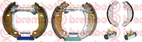 Kit&Fit (Барабанні тормозные колодки + рабочие тормозные цилиндры) BREMBO K68045 (фото 1)