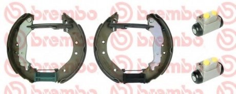 Kit&Fit (Барабанные тормозные колодки + рабочие тормозные цилиндры) BREMBO K52011 (фото 1)