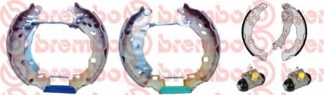 Kit&Fit (Барабанные тормозные колодки + рабочие тормозные цилиндры) BREMBO K23053 (фото 1)