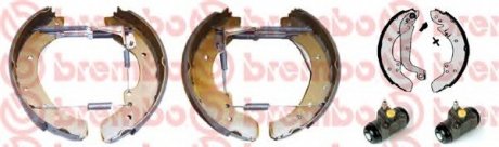 Kit&Fit (Барабанные тормозные колодки + рабочие тормозные цилиндры) BREMBO K23013 (фото 1)