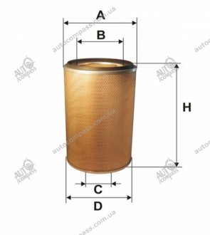 Фільтр повітряний RENAULT (TRUCK) /AM401/2 (вир-во -FILTERS UA) WIX FILTERS 93347E (фото 1)