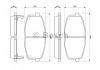 Тормозные колодки передние HYUNDAI I30 07- KIA Carens 02- Kia Ceed Bosch 0986424811 (фото 8)