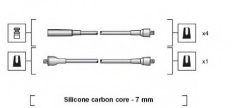 Комплект проводів запалення Magneti Marelli 941318111024 (фото 1)