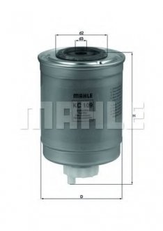 Фильтр топливный original Mahle KC109 (фото 1)