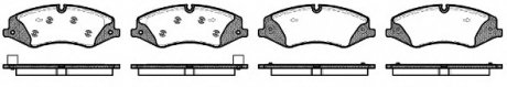 Комплект гальмівних колодок з 4 шт. дисків REMSA 1409.10 (фото 1)