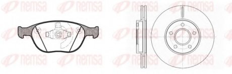 Комплект: 2 диска+ 4 колодки гальмівних REMSA 8984.00 (фото 1)