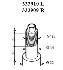 Амортизатор підв. BMW 3 Series E36 передн. прав. газов. Excel-G (вир-во) Kayaba 333909 (фото 1)