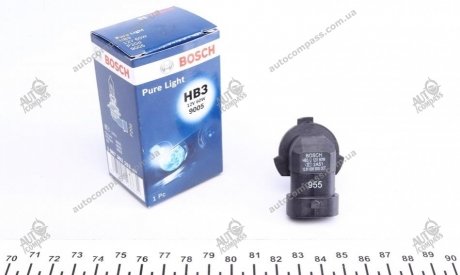 Лампа розжарювання HB3 12V 60W P20d PURE LIGHT (вир-во) Bosch 1 987 302 152 (фото 1)
