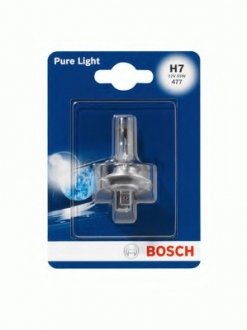 Лампа розжарювання 12V 55W H7 PURE LIGHT (blister 1 шт) (вир-во) Bosch 1 987 301 012 (фото 1)