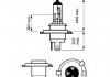 Лампа розжарювання H4 12V 60/55W P43t-38 Vision +30 (2шт. комп.) (вир-во) PHILIPS 12342PRC2 (фото 2)