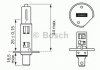 Лампа розжарювання H1 12V 55W P14,5s XENON BLUE (вир-во) Bosch 1 987 302 015 (фото 6)