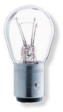 Лампа допоміжн. освітлення Р21/4W 12V 21/4W ВАZ15d (2 шт) blister (вир-во) OSRAM 7225-02B (фото 1)