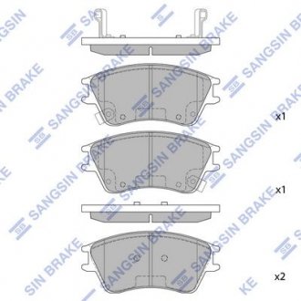 Тормозные колодки Sangsin SP1147 (фото 1)