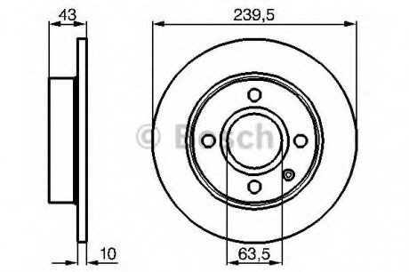 Гальмівний диск Bosch 0986478501 (фото 1)
