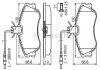 Гальмівні колодки дискові CITROEN Berlingo/Xsara/PEUGEOT Partner/306 1,1i,1.4i,1.8i,D,1.9D -02 Bosch 0986424414 (фото 8)