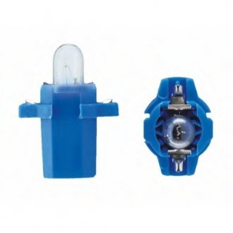 Лампа розжарювання BAX8,3/1,5Blue12V 2W BAX8,3s/1,5 blue (вир-во) PHILIPS 12602 CP (фото 1)