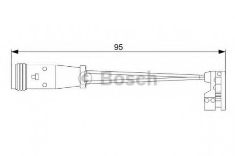 Датчик износа тормозных колодок передн. DB Vito, W220, 211 Bosch 1987473006 (фото 1)