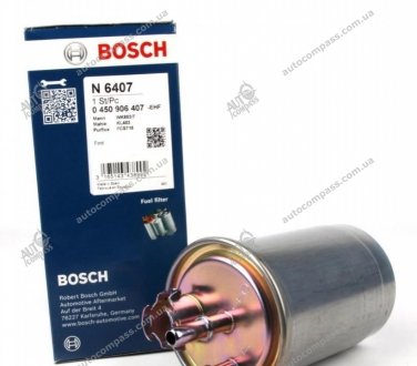 Фильтр топливный дизельный H=190mm FORD Focus 1,8TDDi 99- Bosch 0450906407 (фото 1)