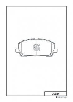 . TOYOTA LEXUS RX300 MCU15 00- FRONT (MK) Kashiyama D2231 (фото 1)
