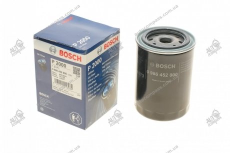 Фильтр масляный H=122mm TOYOTA 1,3-2,0; DAIHATSU 1,2-1,6 Bosch 0986452000 (фото 1)