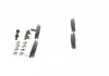 Тормозные колодки дисковые задние OPEL Astra G, Zafira A Bosch 0986494014 (фото 1)