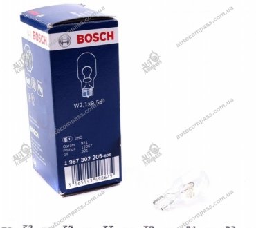 Автолампа (12V 16W W16W PURE LIGHT) Bosch 1 987 302 205 (фото 1)