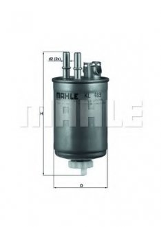 Фильтр топливный MB Sprinter FILTERS Mahle KL 483 (фото 1)
