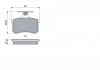 Тормозные колодки дисковые задние AUDI 80, A4, 100, A6, A8 Bosch 0986494059 (фото 5)