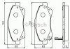 Тормозные колодки дисковые передние TOYOTA Avensis 03- Bosch 0986494054 (фото 8)